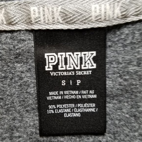 PINK Victoria's Secret Gray & Orange Ultimate Hoodie - Picture 2 of 12